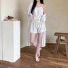 New Arrivals Open Run Women Shirring Sleeveless Top And Wide Shorts Set