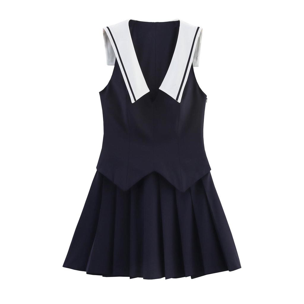 Summer 2025 Preppy Sweet Women's Sleeveless Bow Top