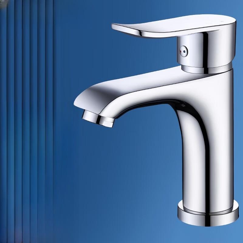 TLXT Thickened Brass Bathroom Basin Faucet