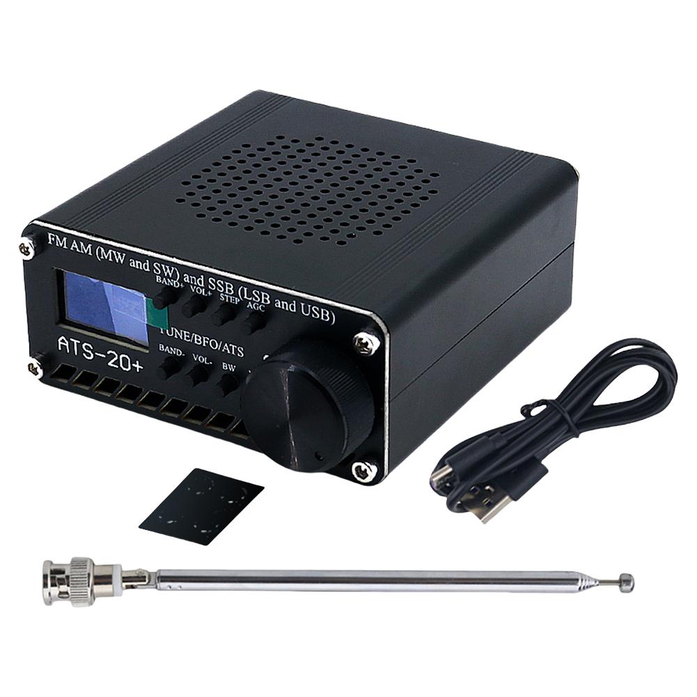Portable Radio Receiver OLED Screen FM AM MW SW LSB Receiver USB Charging Multi-Band Radio Receiver for Travel Camping Hiking