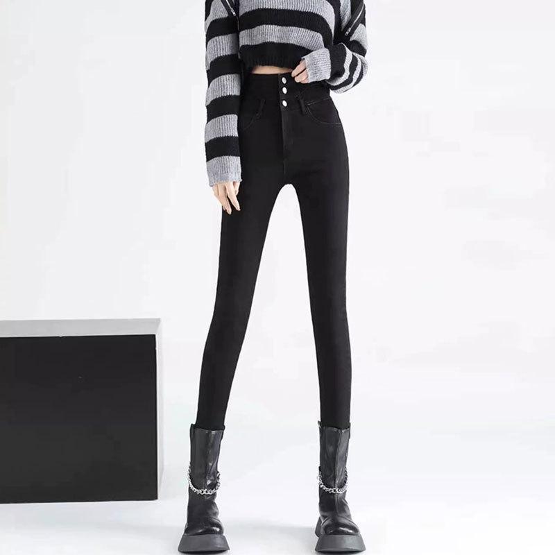 Women s High-Waisted Black Skinny Jeans with Tummy Control and Butt-Lifting Features 27