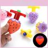 Plastic Luminous Strawberry Gyroscope Set For Kids Outdoor Toys Gift Durable