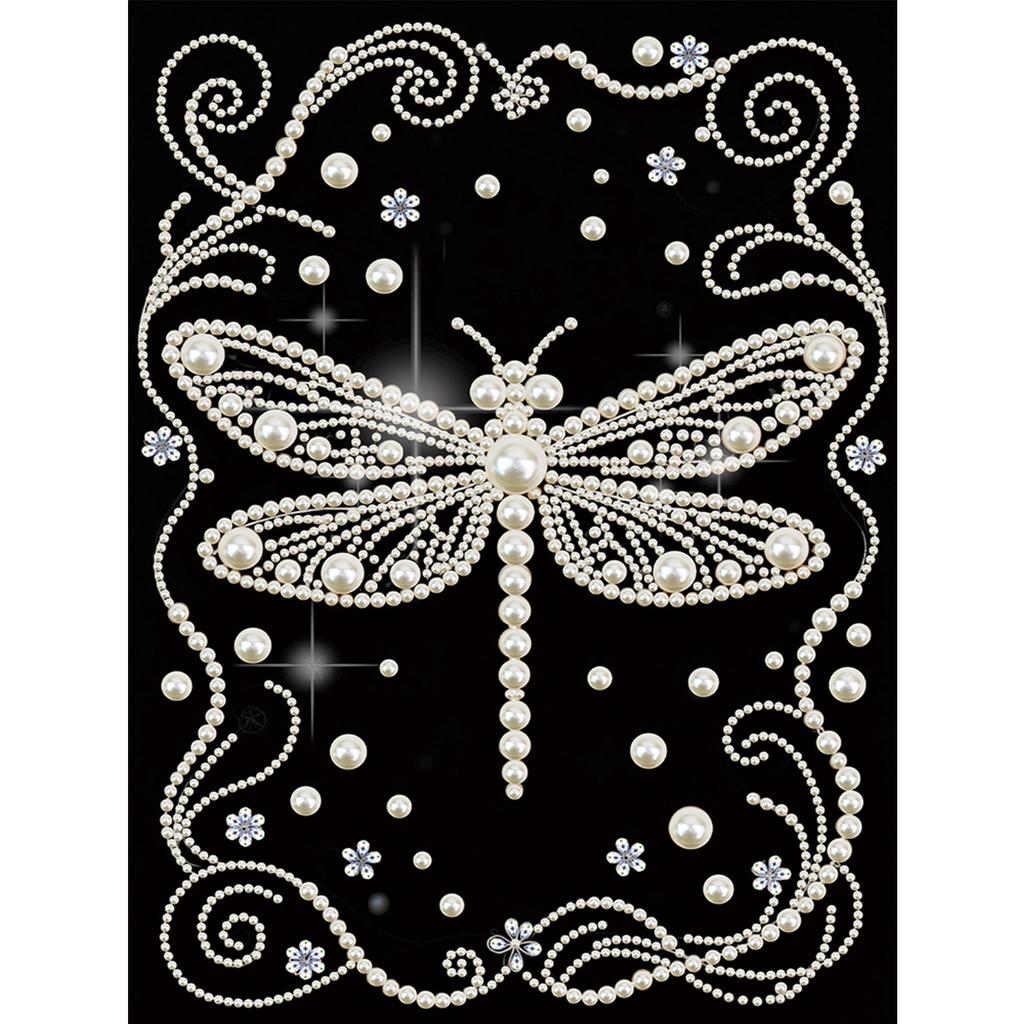 DIY Pearl Painting Kit for Adults Beginners Home Wall Decor Pearl Gem Paintings Picture Arts Craft 30x40cm Without Frame