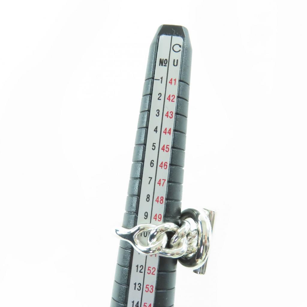 Excellent HERMES Ring Croisette GM Silver AG925 Women Used