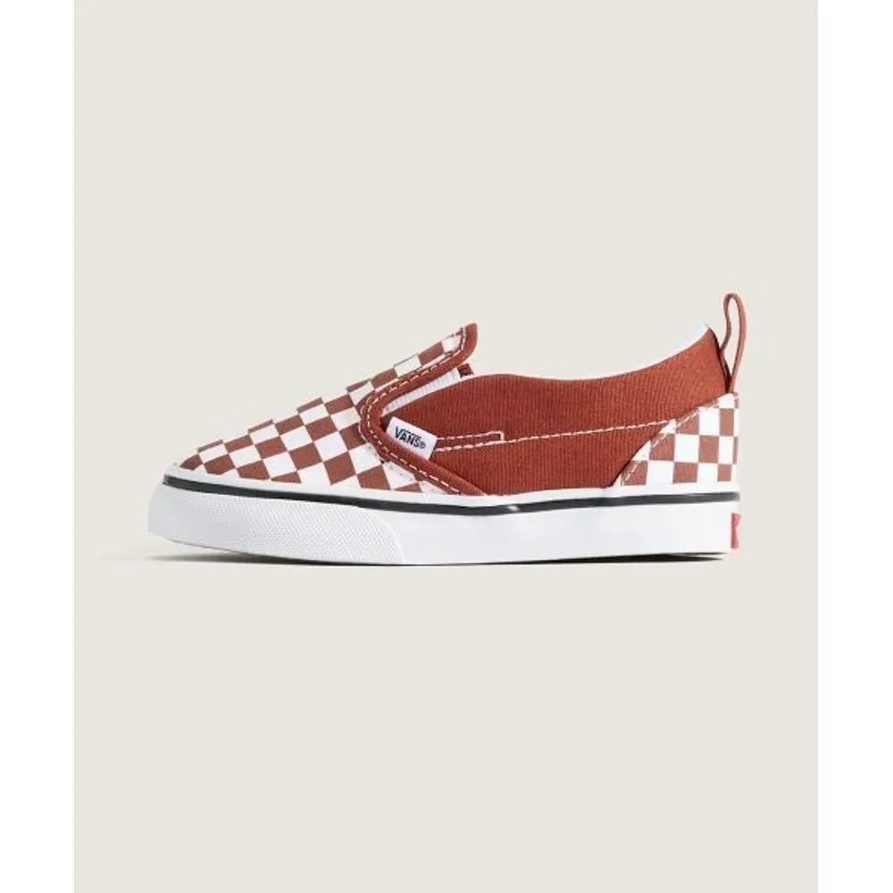 Vans KIDS Slip-On V Toddler Color Theory Checkerboard Rust 02 140