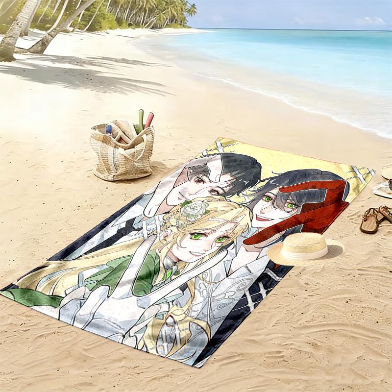 Lord of Mysteries Print Beach Towel, Large Soft Quick Dry Towel for Beach Camping Swimming
