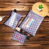 Portable Mesh Cosmetic Bag - Heart Design, Small Size for Lipstick and Cards