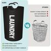 90L Large Capacity Laundry Storage Basket Reusable Multifunctional Plastic Bottle Baskets Home Dirty Laundry Basket With Handle