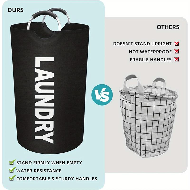 90L Large Capacity Laundry Storage Basket Reusable Multifunctional Plastic Bottle Baskets Home Dirty Laundry Basket With Handle