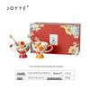 JOYYE Apfel & Kaki Keramikbecher-Set mit Löffeln