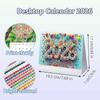 DIY Diamond Painting Calendar 2026, Desktop Calendar for Home Office, Cartoon Diamond Painting Art Kit Gift for Kids Adults