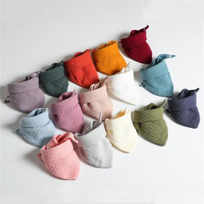 Baby Cotton Ruffle Solid Color Cute Bib