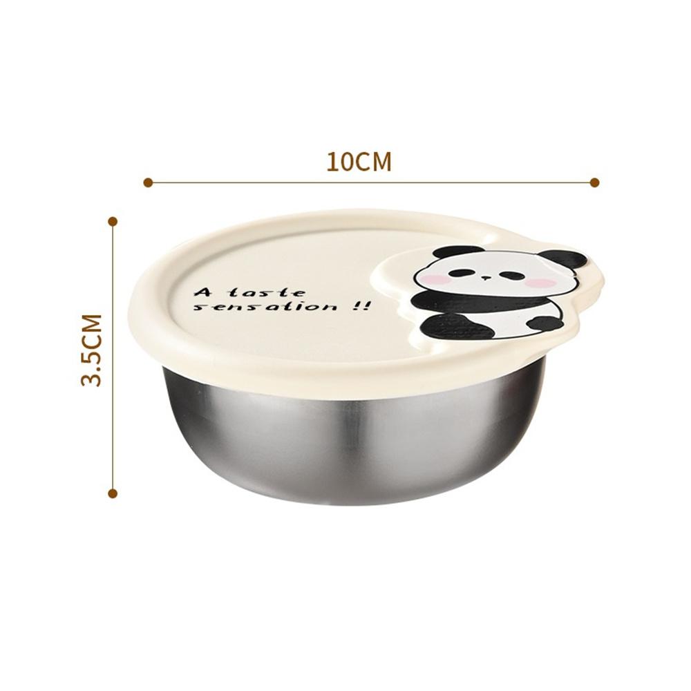 Cat Bear 304 Stainless Steel Salad Dressing Containers For Lunch Box Picnic Portable Sauce Cup Seasoning Condiment Container