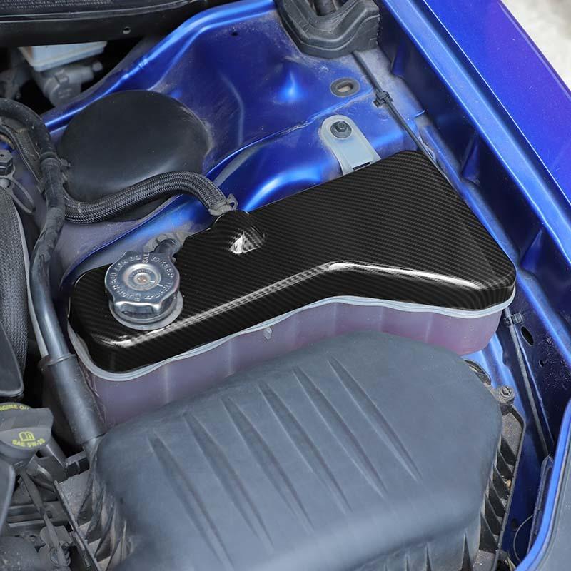 Car Coolant Pot Cover Decoration Stickers Fit For Dodge Charger 2011 Up,  For Dodge Challenger  For 300C 2011 Up ABS Interior Accessories