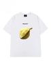 Summer Fashion Heavyweight Retro Men's Fruit 100% Cotton Printed Round Neck High Quality Leisure Fitness Street T-shirt