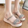 Women Slippers Girls Wedges Flip Flops Sandals Heels Outdoor non-slip Ladies Slides Beach Shoes Casual Breathable sandals