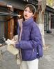 Women’s Short Stand Collar Windproof Thin Slim Winter Jacket