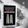 168 Pcs Of Dual-Form Nail Forms - Nail Molds, Can Quickly Extend Nails, No Paper Forms Needed 14 Sizes Nail Art Tools