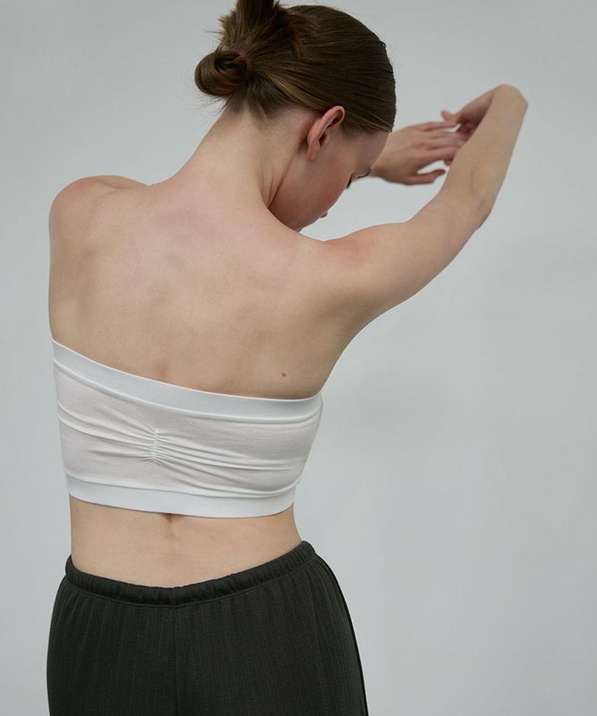 Debiweeo Mana Shirred Tube Top Devi-Ts0054-White