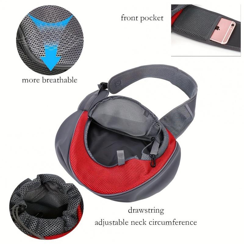 [Portable Pet Backpack] Portable Pet Backpack for Cats and Puppies | Small Size, Adjustable Shoulder Straps, Zippers & Ventilation Holes