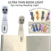 Ultra-Thin LED Bookmark Night Lamp Card Size Clip-On Book Light Compact Mini Lamp  Travel