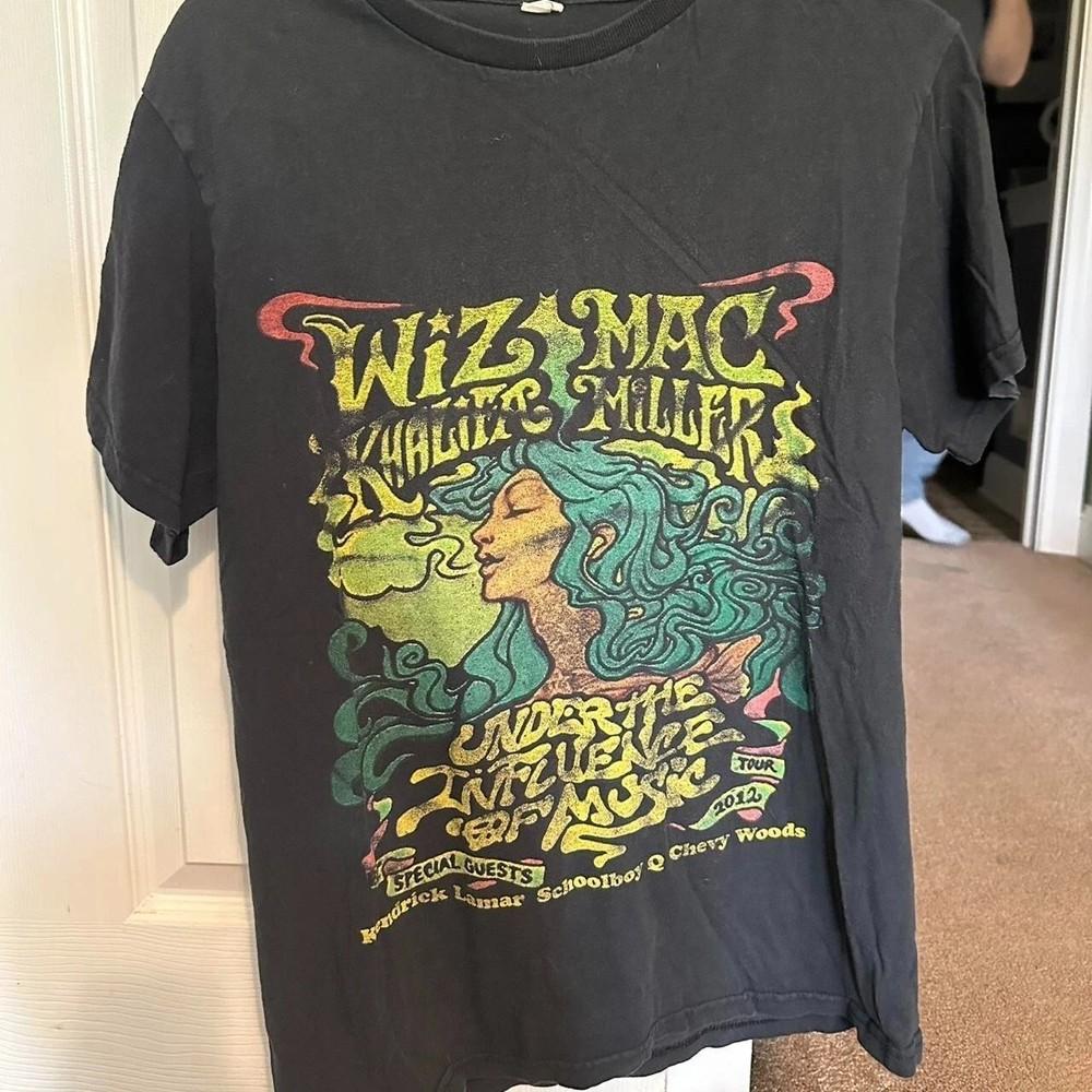 Mac Miller X Wiz Khalifa UNDER THE INFLUENCE TOUR concert shirt S5XL Unisex T-Shirt S