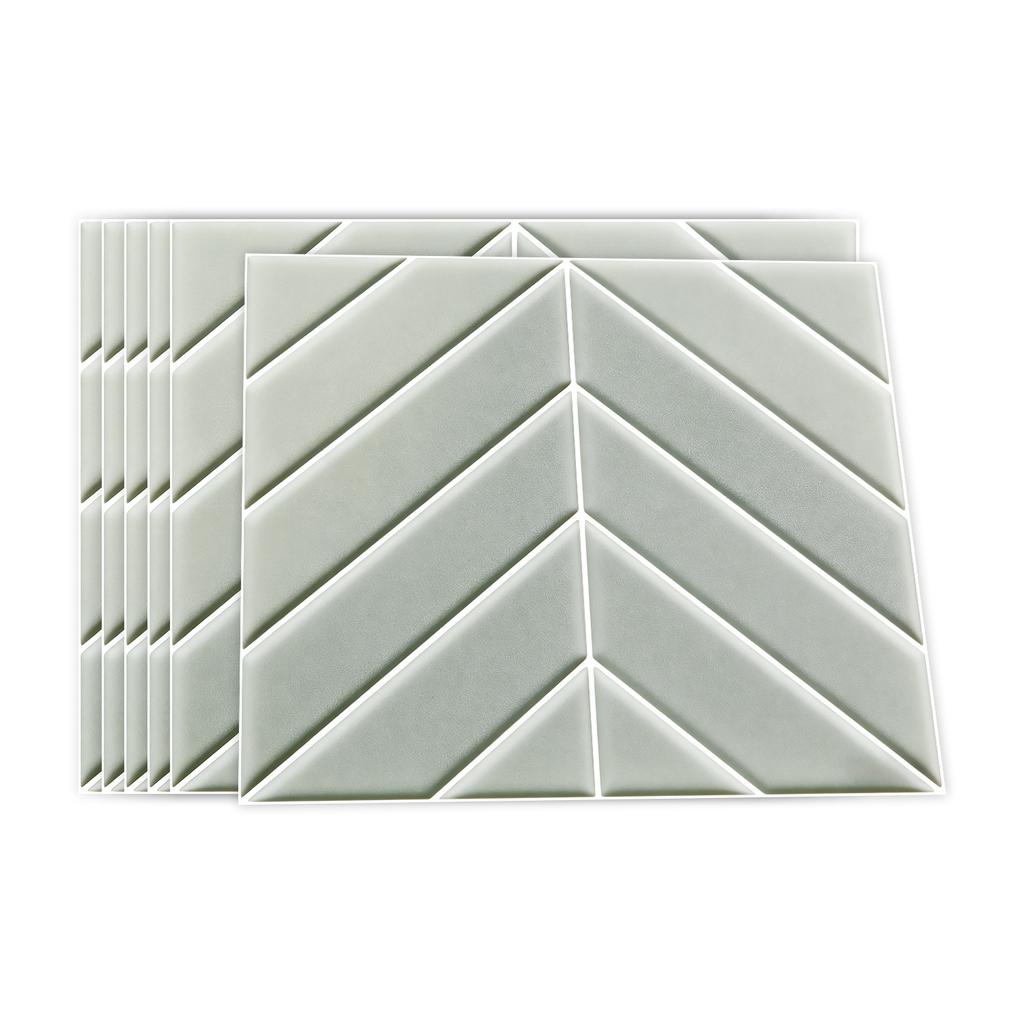 10/20/30 Stück 3D Kristall Fliesenaufkleber - Wasserdichte Selbstklebende PVC Wandaufkleber - Modernes Fischgräten- & Ziegeldesign für Küche Badezimmer