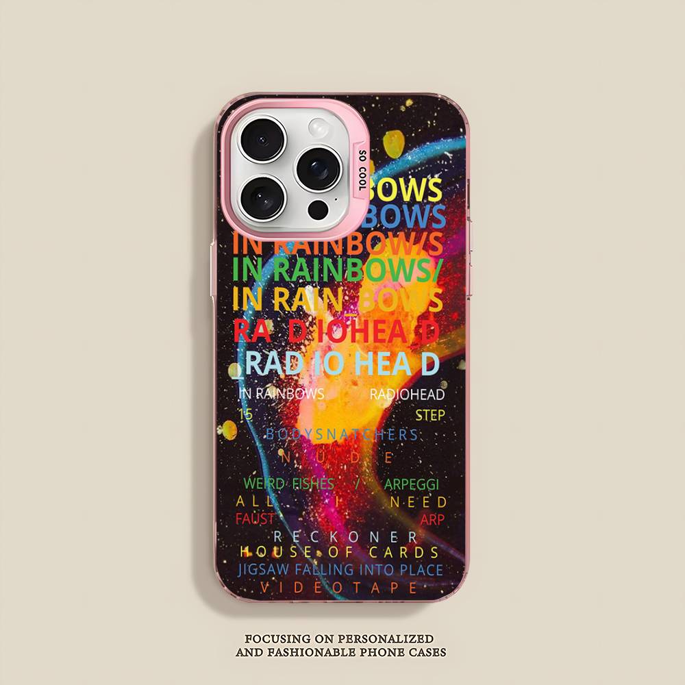Coque de téléphone design Radiohead pour iPhone 17 16 15 14 13 MAX Housse arrière mate antichoc anti-chute Mate