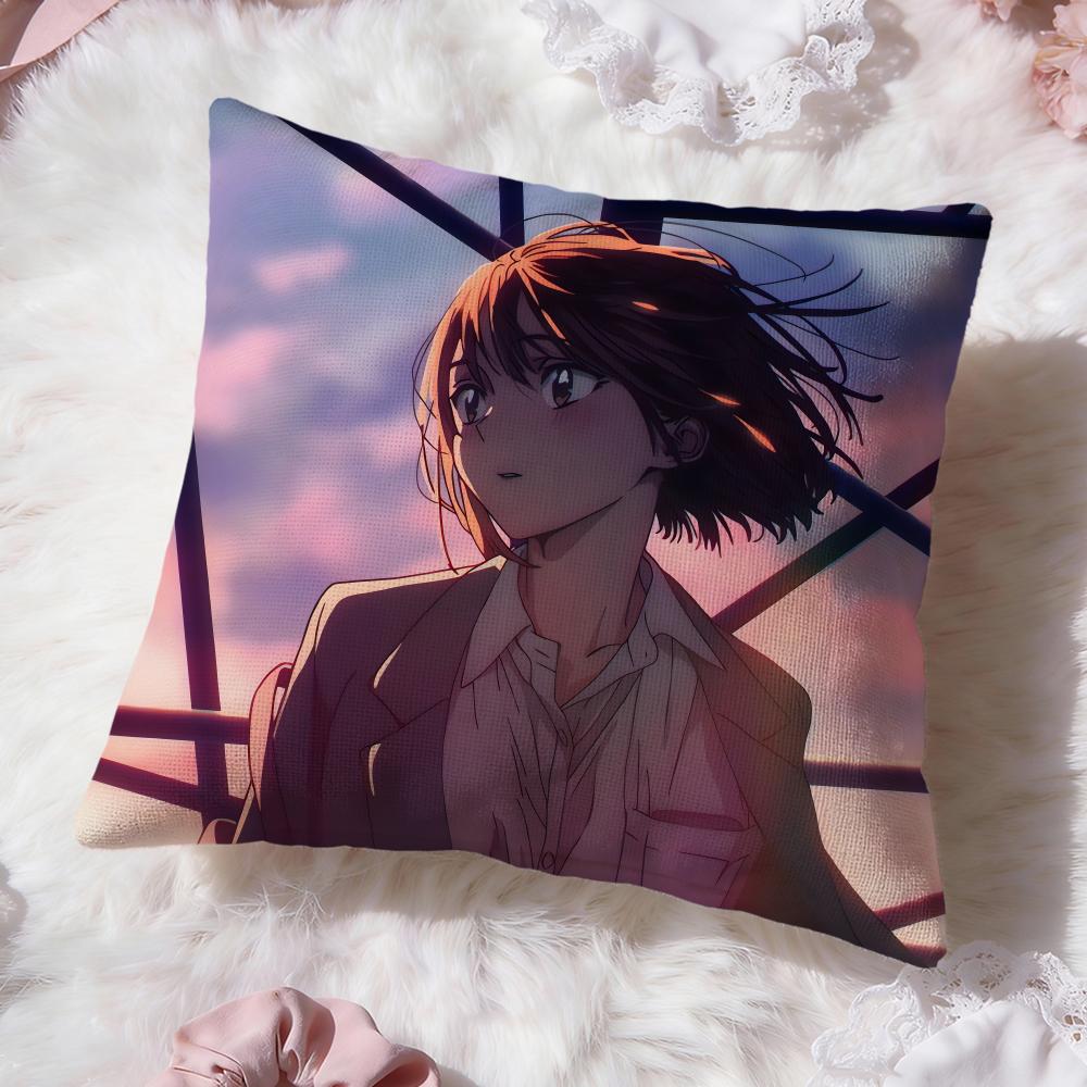 Anime B-Blue BoxS Cushion Cover Premium Comfort Reversible Pillow Cove -Two in One Design for Any Room & Car Interior