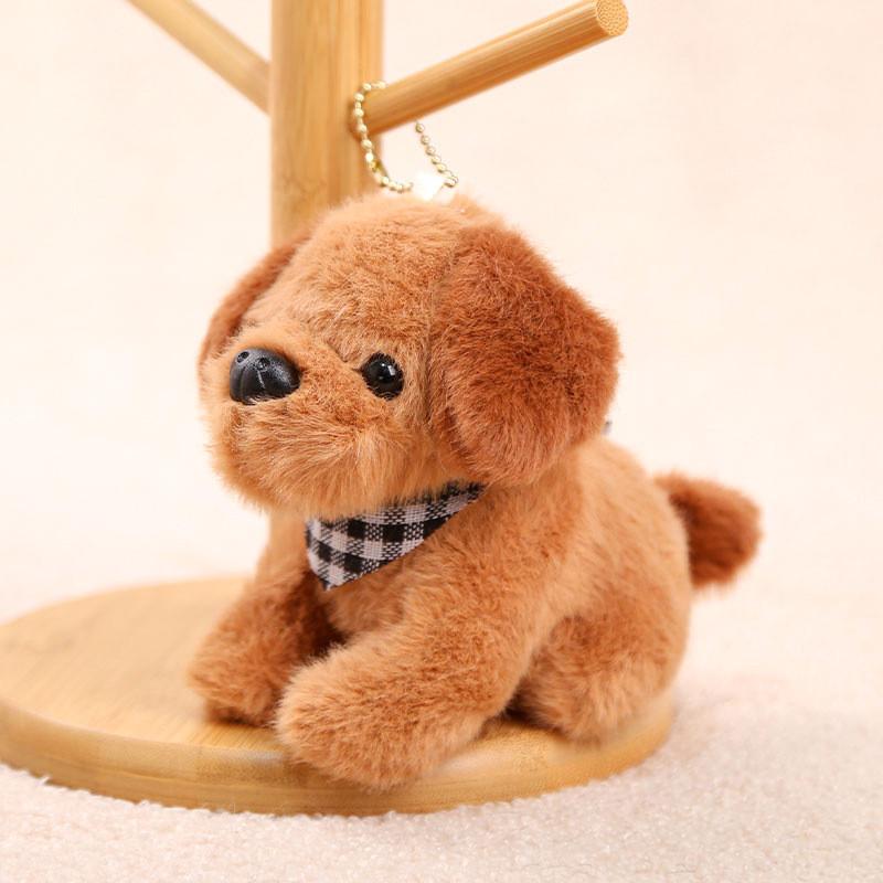 Plush Dog Keychain With Scarf For Kids And Teens Gift