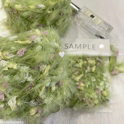 Series 125g Garden Hand Mixed Knitting Yarn Green Flower Thread Handmade Crochet Stick Needle Woven Bag Hair Loop Yarn Decor