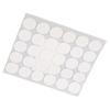 10 Sets Double Sided Foam Tapes Multifunctional Round PE Foam Self Adhesive Pads 20mmx1mm White