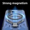 For Samsung Galaxy A57 5G Magnetic Case Rotating Metal Kickstand Shockproof PC + TPU Phone Back Cover