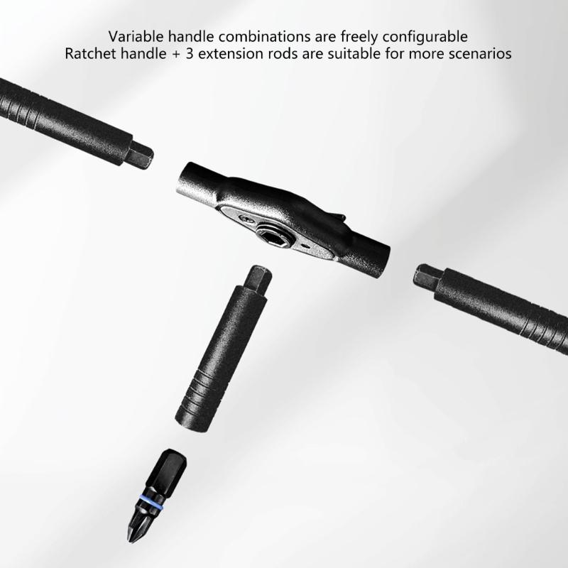 Ratchet Screwdriver Set 24 In 1 Ergonomic Nonslip Handle Magnetic Bit For Detailed Electronic Repair Work