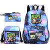 New Hacker Junior Starry Sky School Bag Three-piece Set 10 Heat Transfer Personalized Backpack Leisure Bag