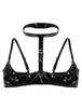 Adults Dame Justerbare Spaghetti Skulderstropper BH Topp Halter Neck Åpen Cup Bralette Undertøy