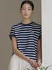 Peulojegteuem Women'S) Multi Stripe Short Sleeve T-Shirt_Eyf2Tr2752