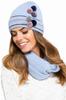Colorado Youth Cap with Pompoms Blue