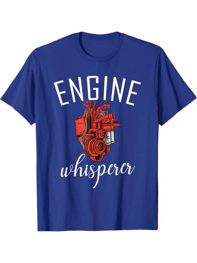 Engine Whisperer Mechanic Car Lovers TShirt 100 Cotton ONeck Short Sleeve Summer Casual Mens Tshirt Streetwear