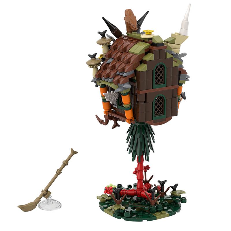 Moc Brickheadz Baba Yaga hut Grandma Yaga Movie Building Blocks