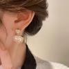 Pearl Earrings Set Butterfly Dangle Earrings for Women Metal Hollow Gold Plated Earring Cartoon Jewelry