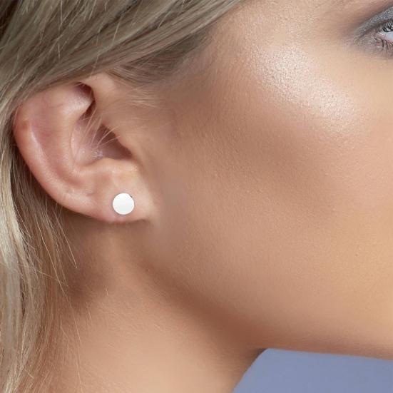 1 Pair Women Faux Pearl Earrings Daily Ear Studs Unisex Piercing Alloy Stud Earrings Commuting Party Prom Ear Jewelry