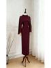 2024 Spring/Autumn High-Quality Shawl & Slim-Fit Dress Set
