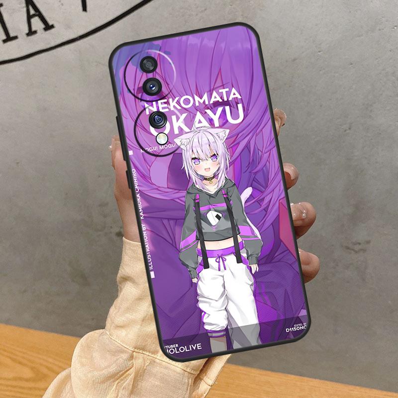 Nekomata Okayu Hololive Case For Honor Magic 8 5 6 7 Lite 200 400 Pro 50 70 90 X8c X8b X9a X9b X9c X9d Win RT Cover