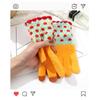 Flower Pattern Knitted Gloves For Women Girl Stylish Design Windproof Thick Warm Handwear for Cycling Skiing Daily Use