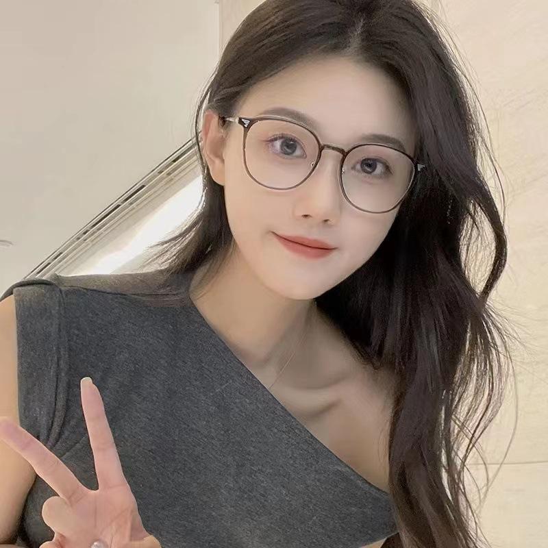 Fashion Portable Reading Glasses Oval Man Presbyopia Eyeglasses Blue Light Blocking Glasses Oversized Frame Woman Eyewear