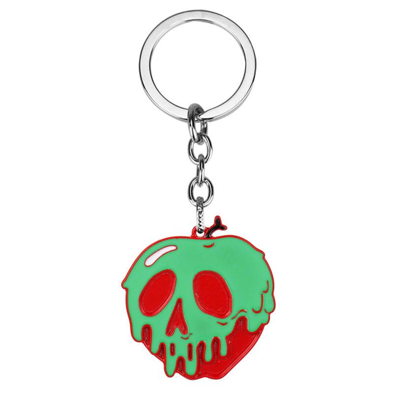 Halloween Horror Apple Pendant Necklace With Alloy Material For Costume Wear And Gift