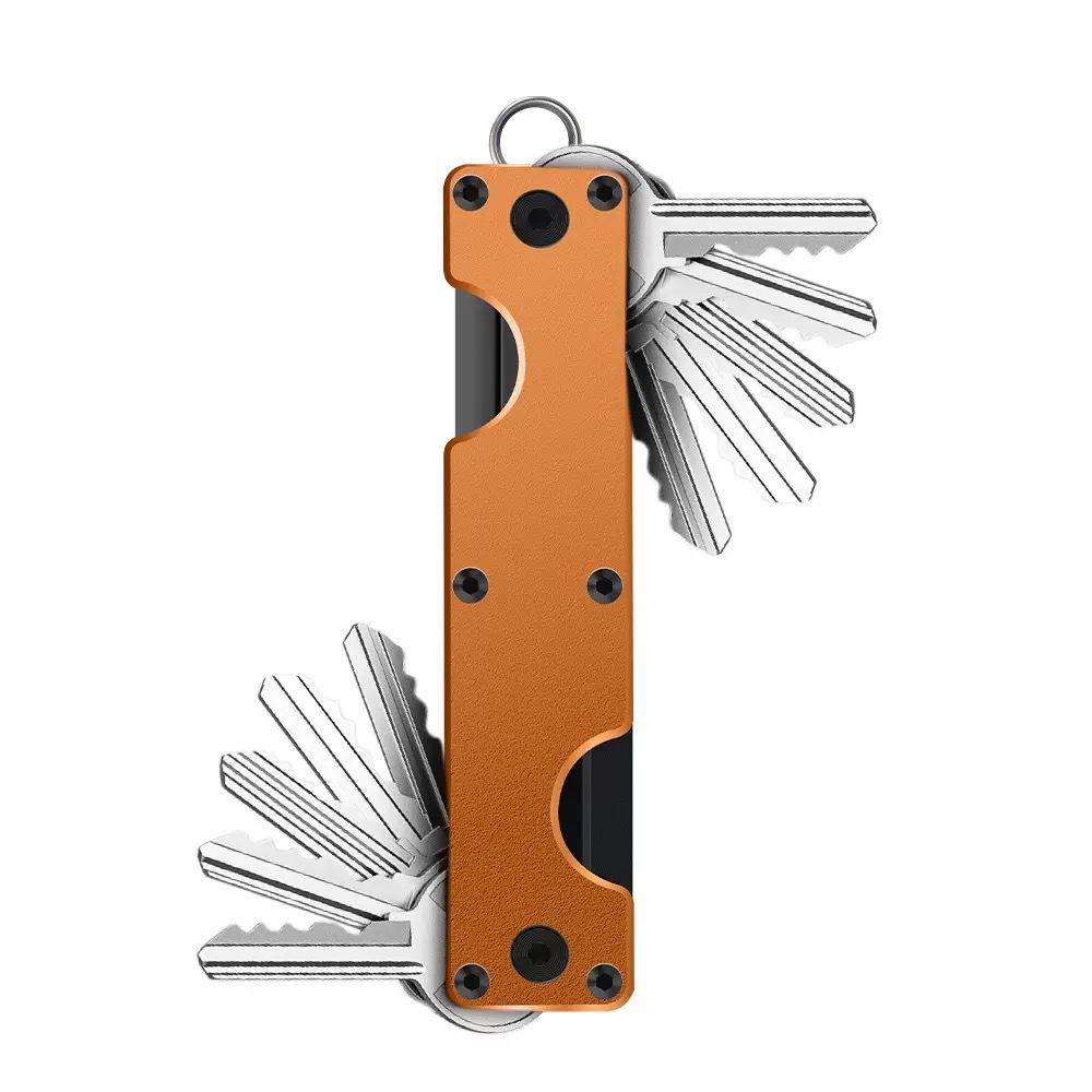 Organizator Breloc din Aliaj de Aluminiu cu Cap Dublu pentru 2-6 Chei