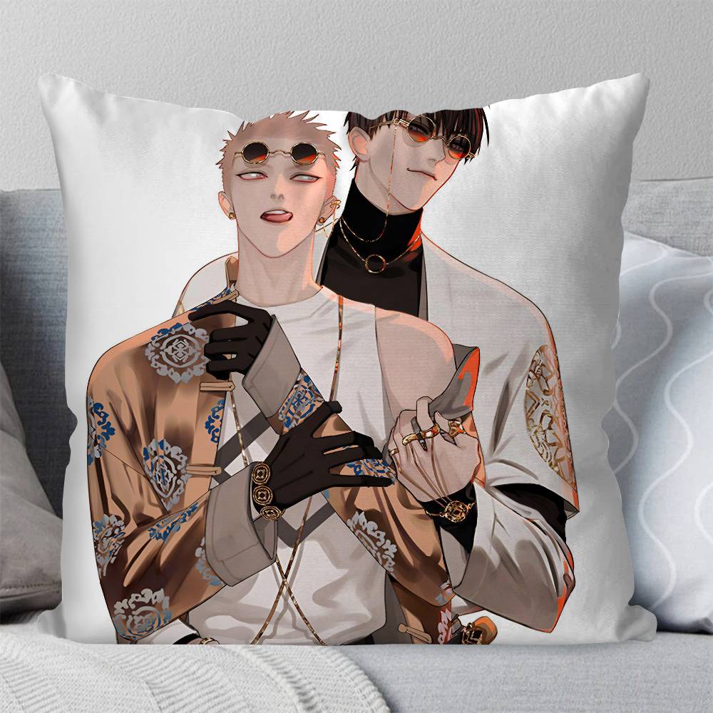 19 Days Anime Pillow Case Square Pillow Bedroom Sofa Leisure Comfort Cushion Car Living Room Home Decoration