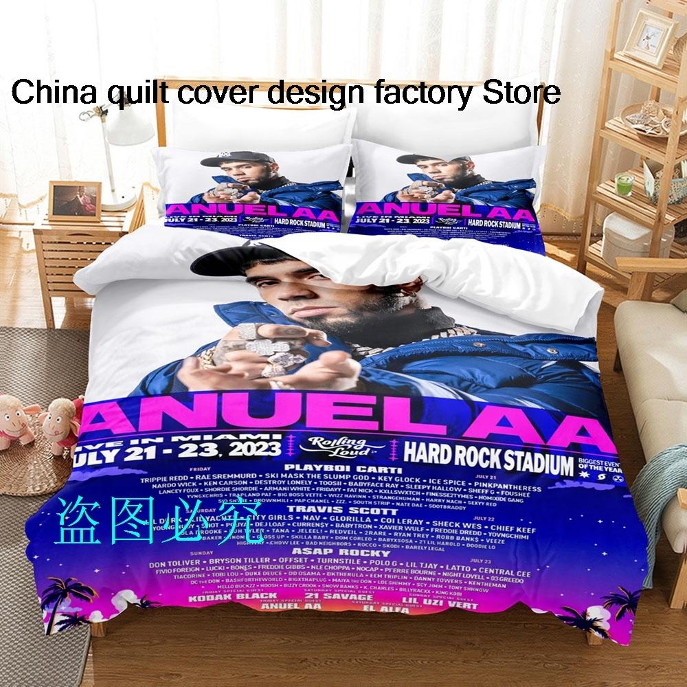 Raper Anuel A printed Beding Sets exquisite bed suplies set duvet cover bed comforter set beding set luxury birthday gift